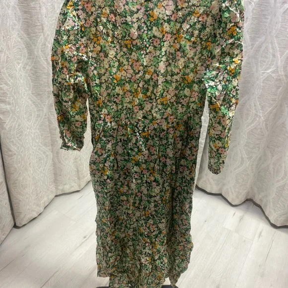 Who What Wear Multicolor Floral Long Sleeve Dress - Picture 9 of 10